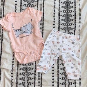 Lazy Caturday matching set